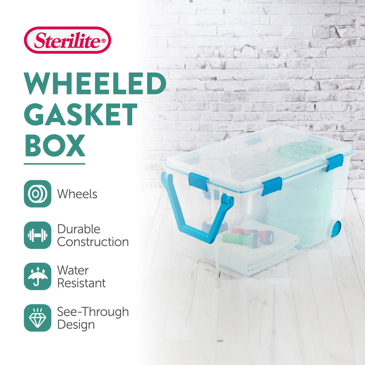 Sterilite Storage Box 19434303, 120 Quart – view 2