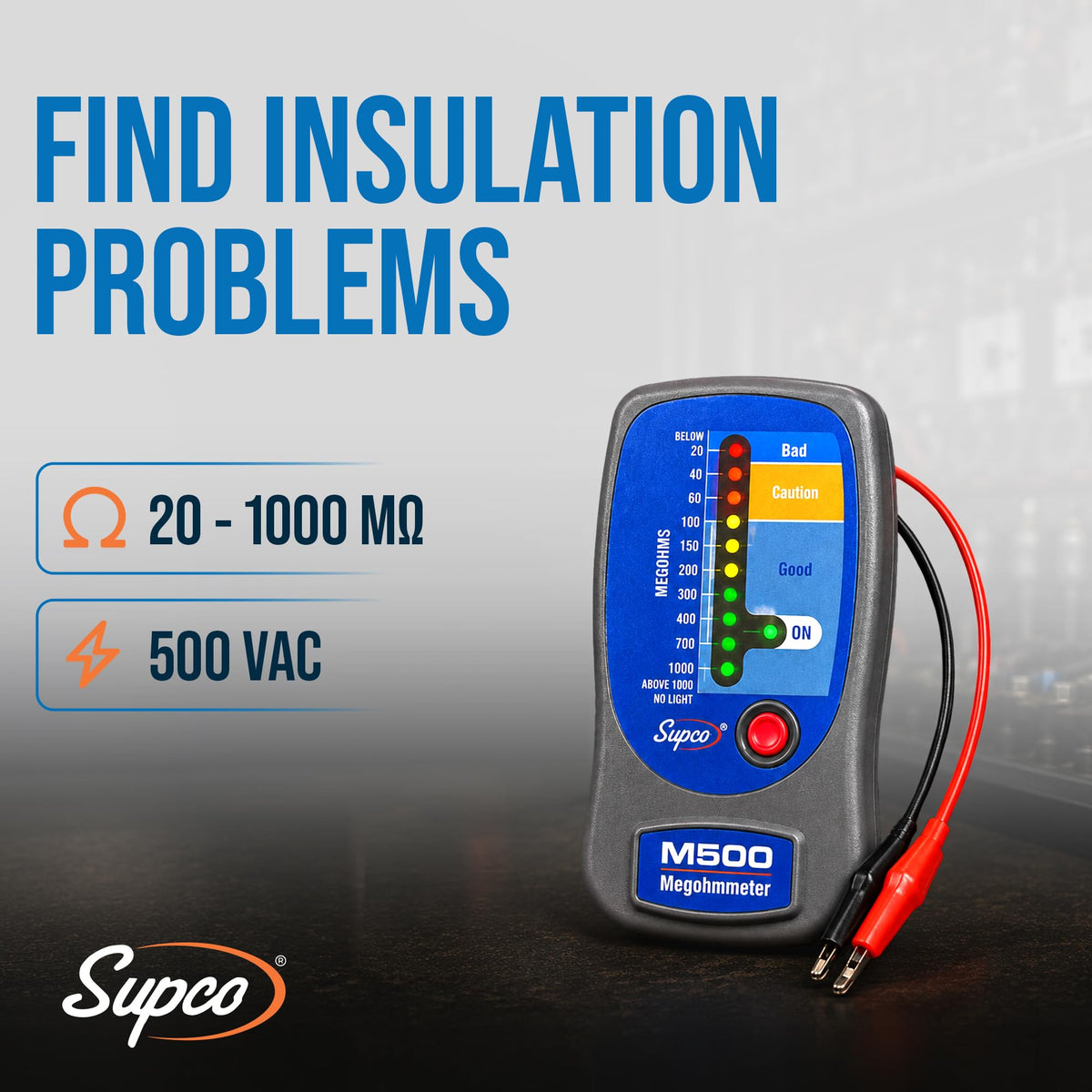 Supco Electric Circuit Testing Device M500, 9.3 x 6 x 1.8 in – view 2