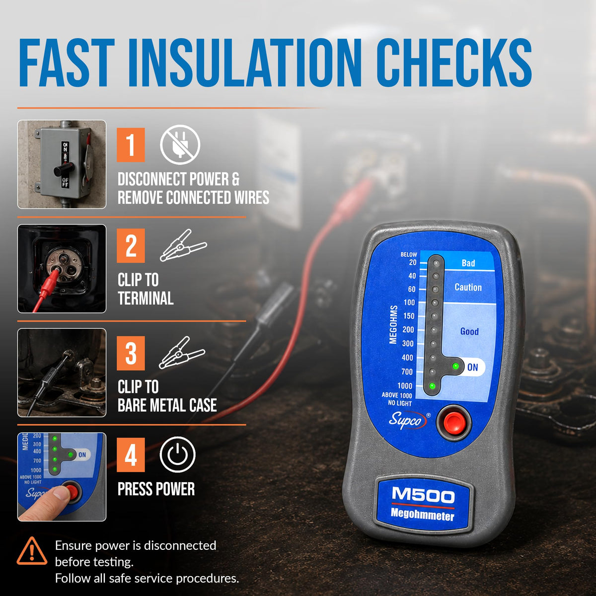 Supco Electric Circuit Testing Device M500, 9.3 x 6 x 1.8 in – view 5