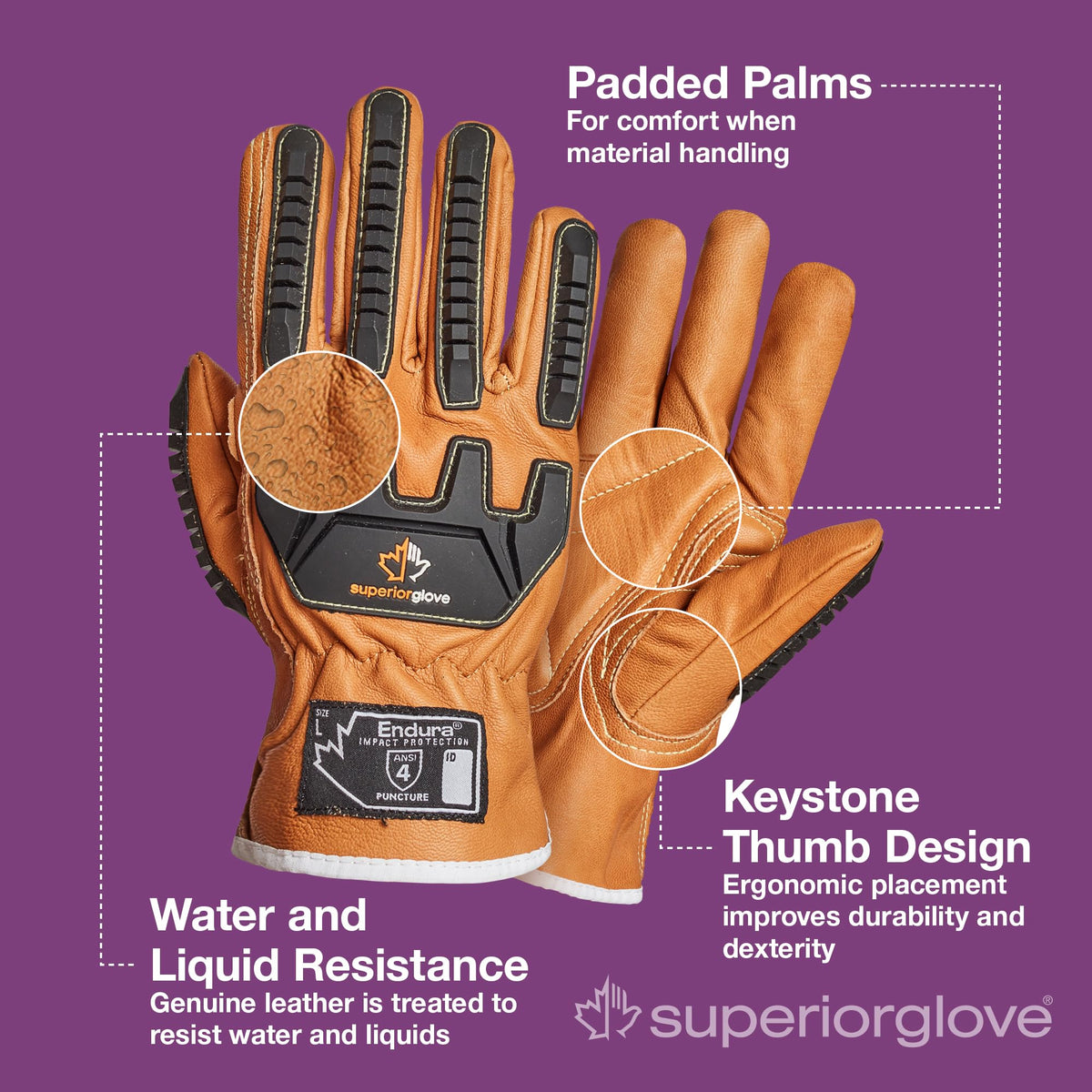 Superior Glove Protective Glove 378GKVSBS, Small – view 3