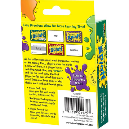 Teacher Created Resources Tabletop Game EP62062, Synonyms Splat Game – view 4