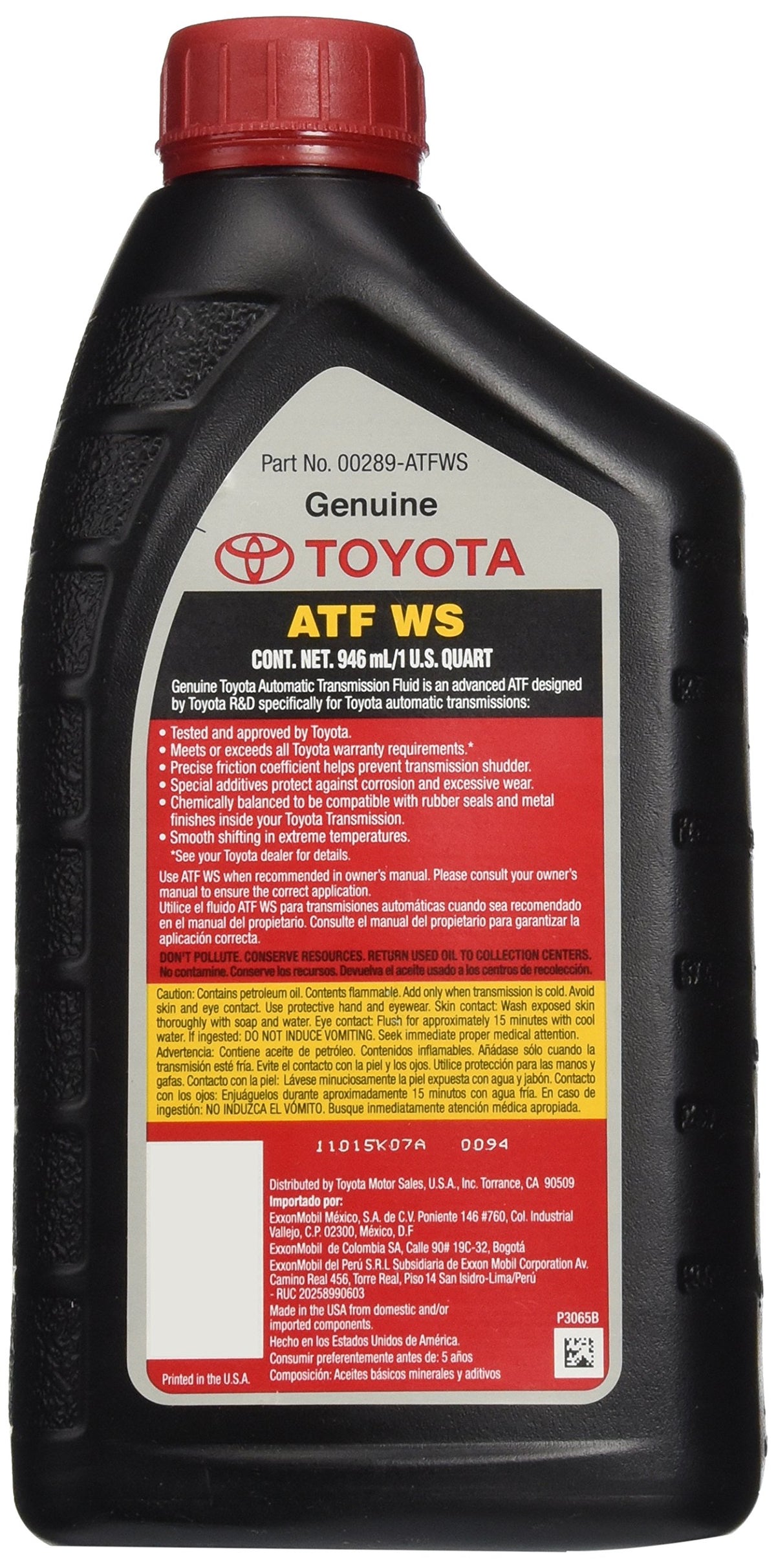 Toyota Machine Lubricant WS, Pack of 4 – view 2