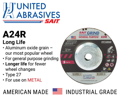 United Abrasives Abrasive Wheels 20173, 5" x 1/4" x 5/8-11" – view 2