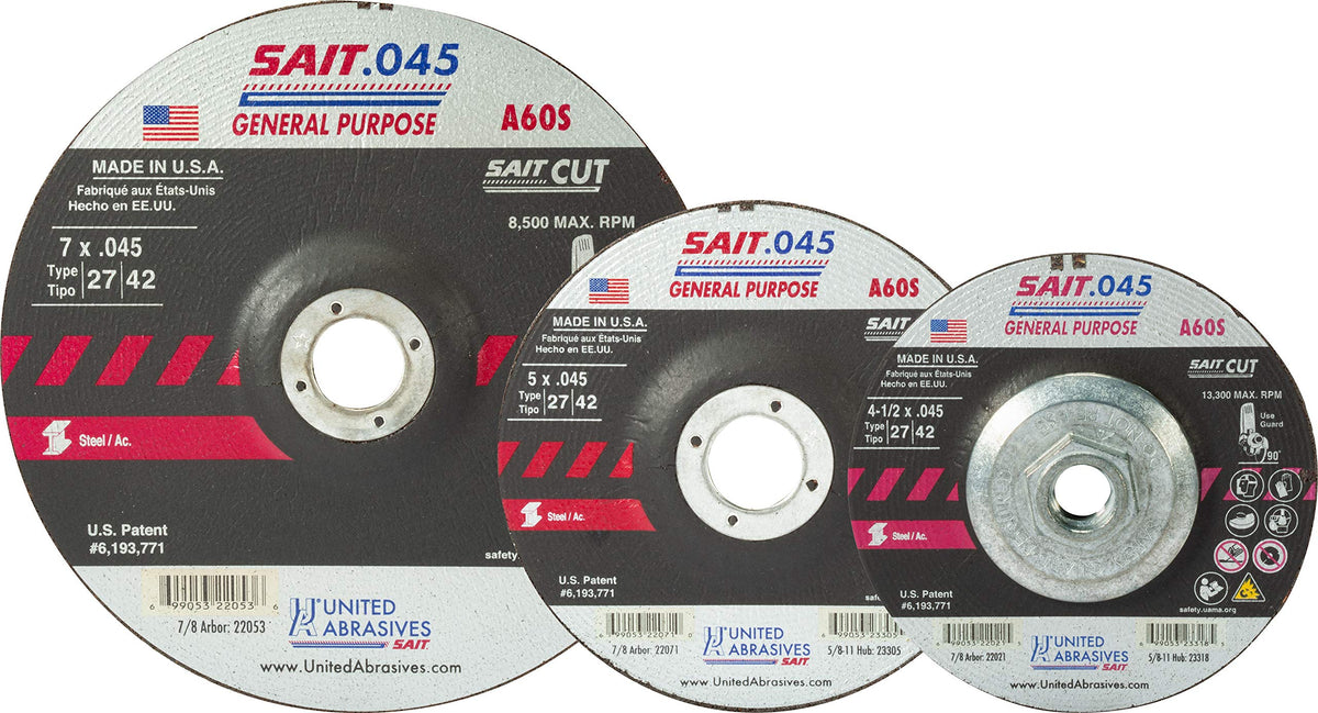 United Abrasives Abrasive Wheels 23318, 4-1/2 X .045 X 5/8-11 - in, 10 Count – view 2