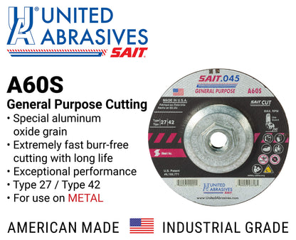 United Abrasives Abrasive Wheels 23318, 4-1/2 X .045 X 5/8-11 - in, 10 Count – view 3