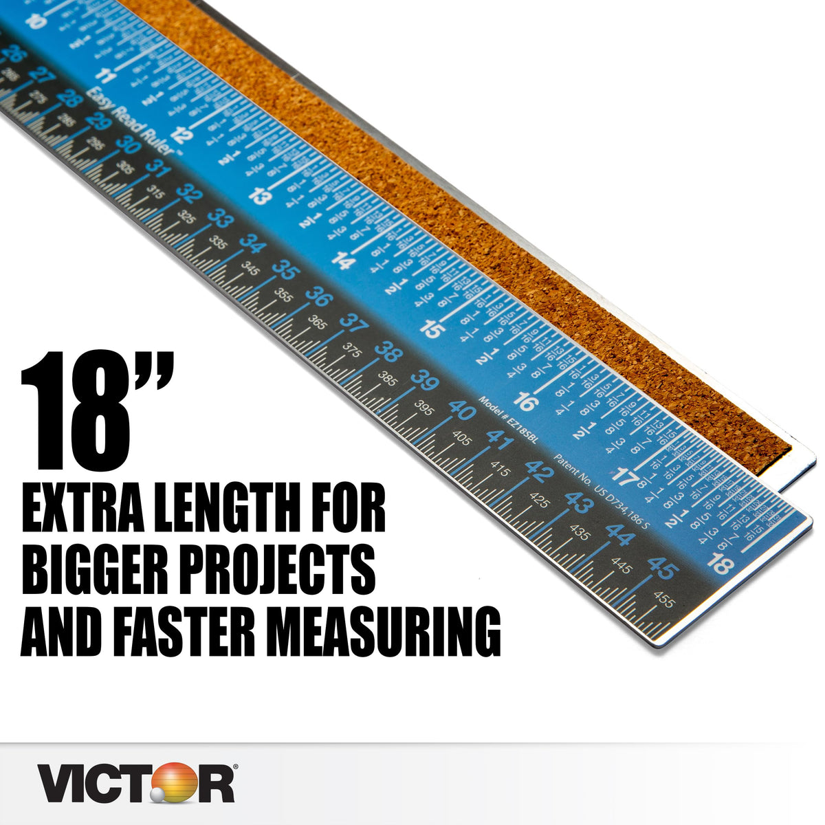 Victor Ruler EZ18SBL, 18 in – view 7