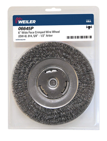 Weiler Abrasive Brush 6645, 6 Inch Retail Packaging