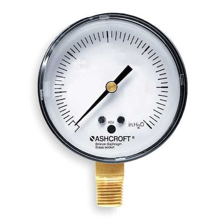 Ashcroft Pressure Gauge 25 1490A 02L 15" H20 - product photo 1