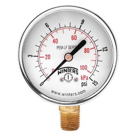 Winters Pressure Gauge PEM203LF - product photo 1