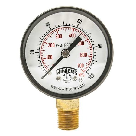 Winters Pressure Gauge PEM202LF - product photo 1