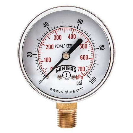 Winters Pressure Gauge PEM218LF - product photo 1