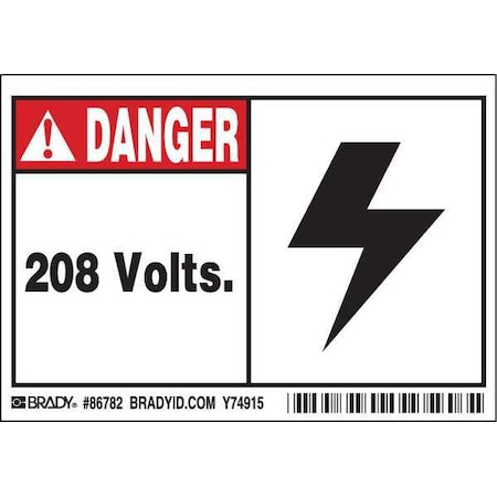 Brady Safety Sign 86782 - product photo 1