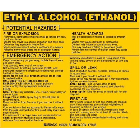 Brady Safety Sign 93530 - product photo 1