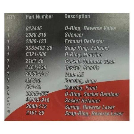 Ingersoll-Rand Pneumatic Part 2190-TK1 - product photo 1