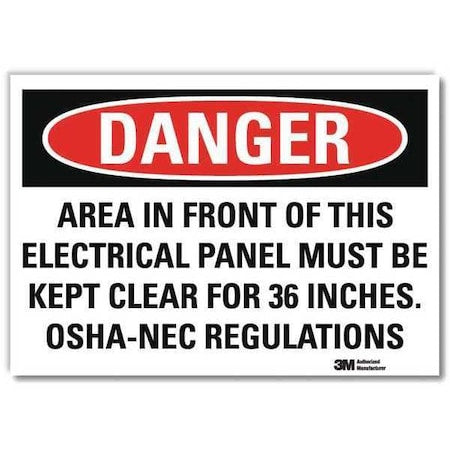 Lyle Safety Sign U1-1084-RD_10X7 - product photo 1