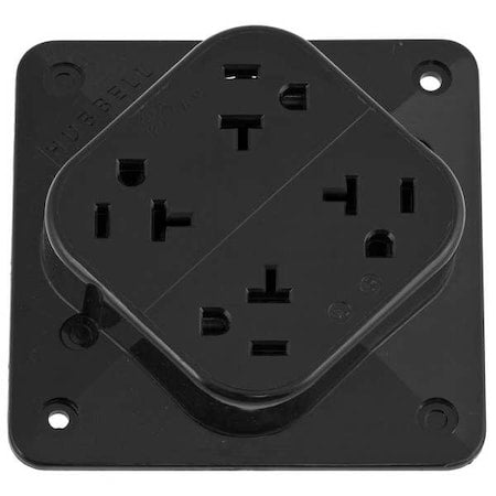 Hubbell Wiring Device-Kellems Wiring Device HBL420BK - product photo 1