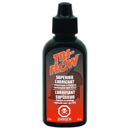 Tri-Flow TF21010 General Purpose Lubricant, 2 oz, Dropper Bottle