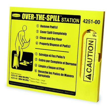 Rubbermaid Commercial Safety Sign FG425100YEL - product photo 1