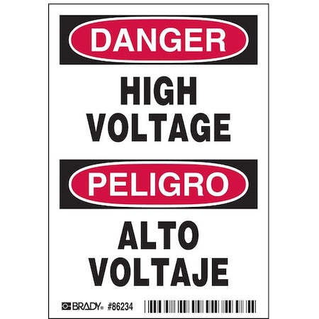 Brady Safety Sign 86234 - product photo 1