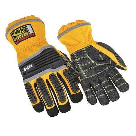 Ringers Gloves 314-10 Aramid Palm, Yellow, Pair