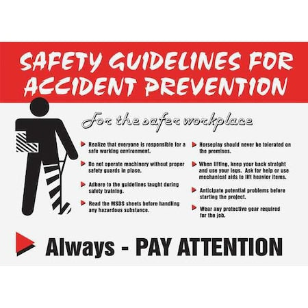 Accuform Safety Sign SP124473L - product photo 1