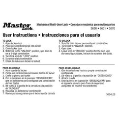 Master Lock Key Control Item 3634LES - product photo 1