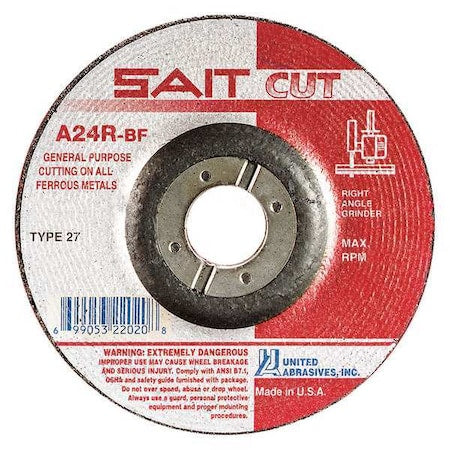 United Abrasives/sait Grinding Wheel 22020 - product photo 1