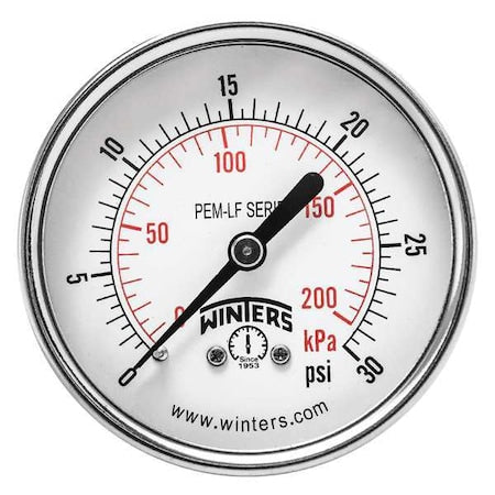 Winters Pressure Gauge PEM1437LF - product photo 1
