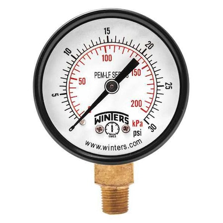 Winters Pressure Gauge PEM206LF - product photo 1