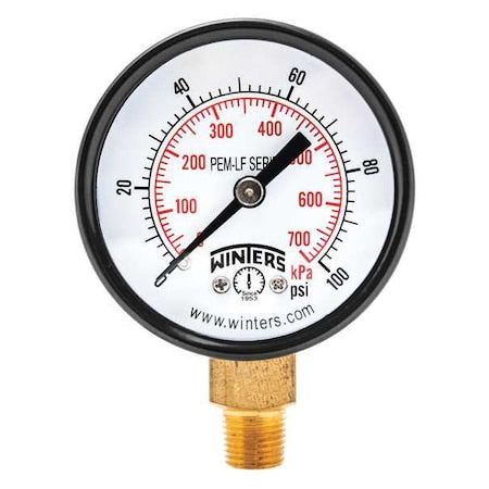 Winters Pressure Gauge PEM208LF - product photo 1