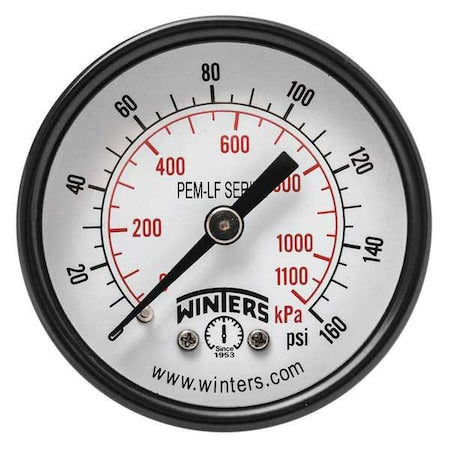 Winters Pressure Gauge PEM1409LF - product photo 1