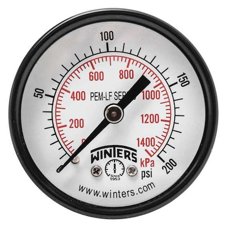 Winters Pressure Gauge PEM1410LF - product photo 1
