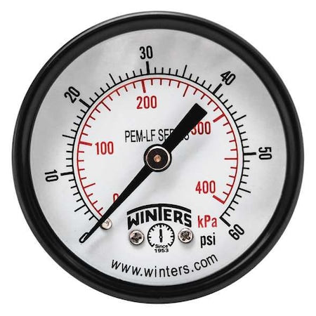 Winters Pressure Gauge PEM1404LF - product photo 1