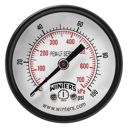 Winters Pressure Gauge PEM1406LF - product photo 1