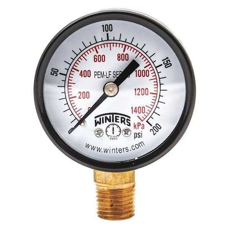Winters Pressure Gauge PEM204LF - product photo 1
