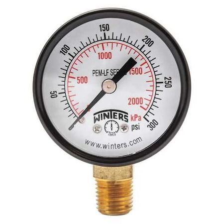 Winters Pressure Gauge PEM205LF - product photo 1