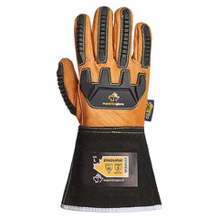 Superior Glove 375KGVB-M Leather Drivers Gloves, Goatskin, Gauntlet, Pair