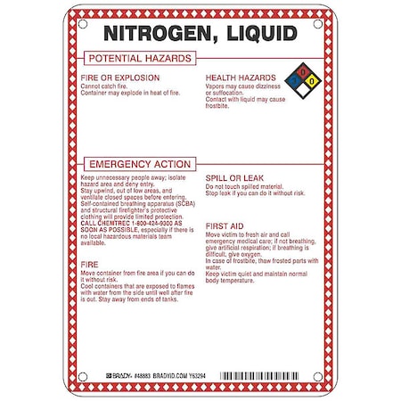 Brady Safety Sign 48883 - product photo 1