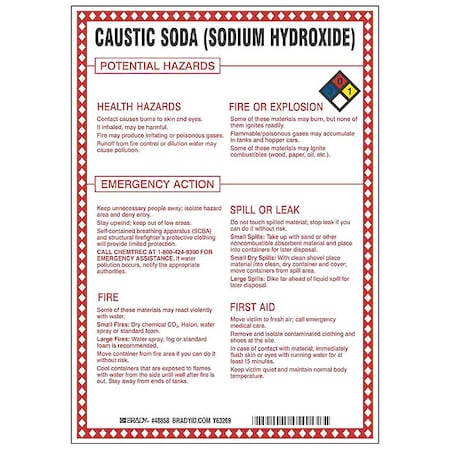Brady Safety Sign 48858 - product photo 1