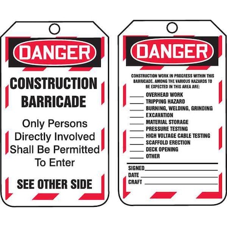 Accuform Safety Sign TAB102CTP - product photo 1
