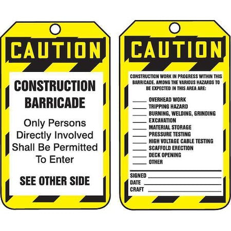 Accuform Safety Sign TAB103CTP - product photo 1