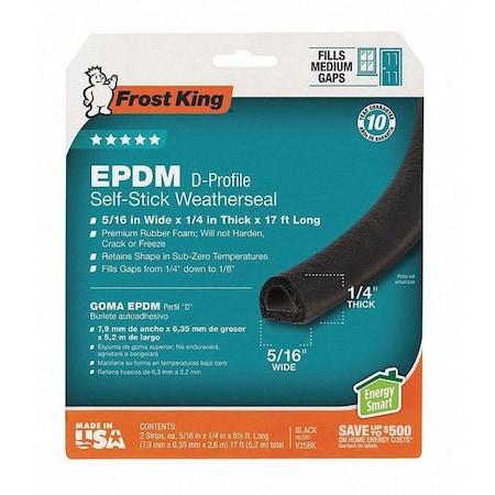 Frost King Rubber Stock V25BK - product photo 1