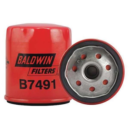 Baldwin Filters B7491 Oil Filter, Spin-On, 3-17/32"x3"x3-17/32"