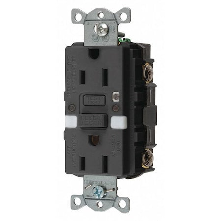 Hubbell Wiring Device-Kellems Wiring Device GFRST15BKNL - product photo 1