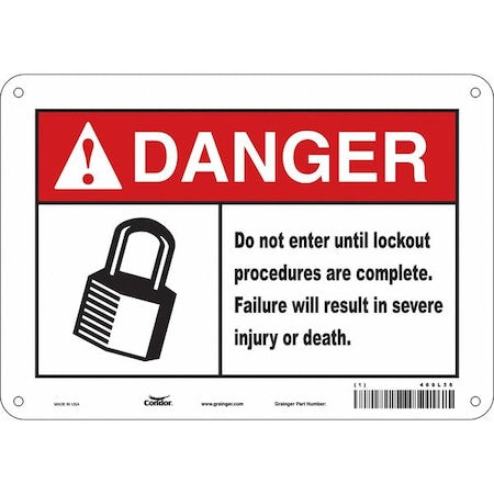 Condor Safety Sign 469L36 - product photo 1
