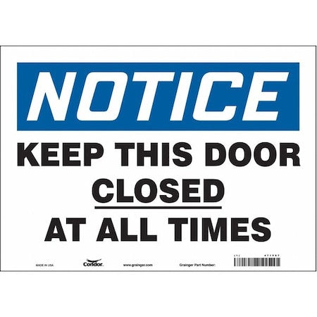 Condor Safety Sign 471Y87 - product photo 1