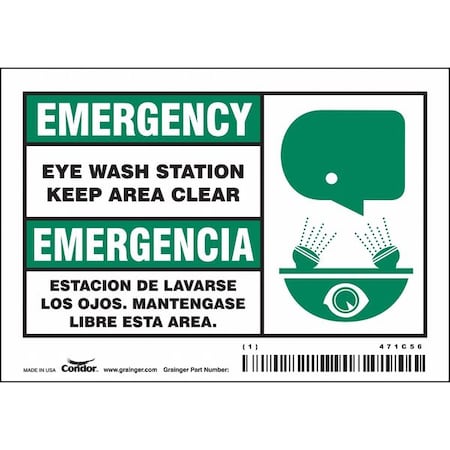 Condor Safety Sign 471C56 - product photo 1