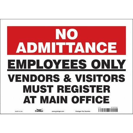 Condor Safety Sign 472F96 - product photo 1