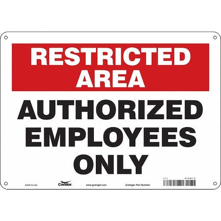 Condor Safety Sign 472G12 - product photo 1
