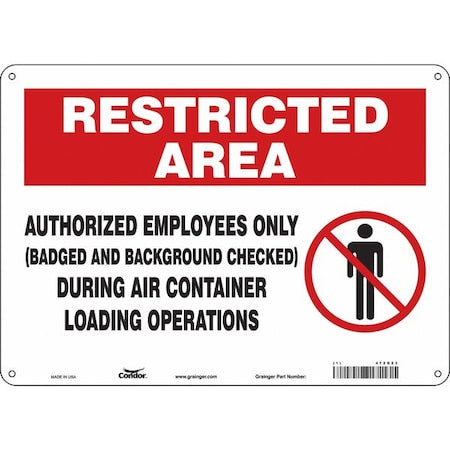 Condor Safety Sign 472G23 - product photo 1